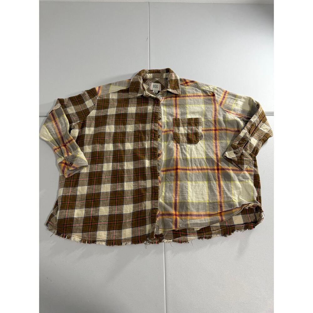 BDG Grunge Style Flannel Button Up Size XS